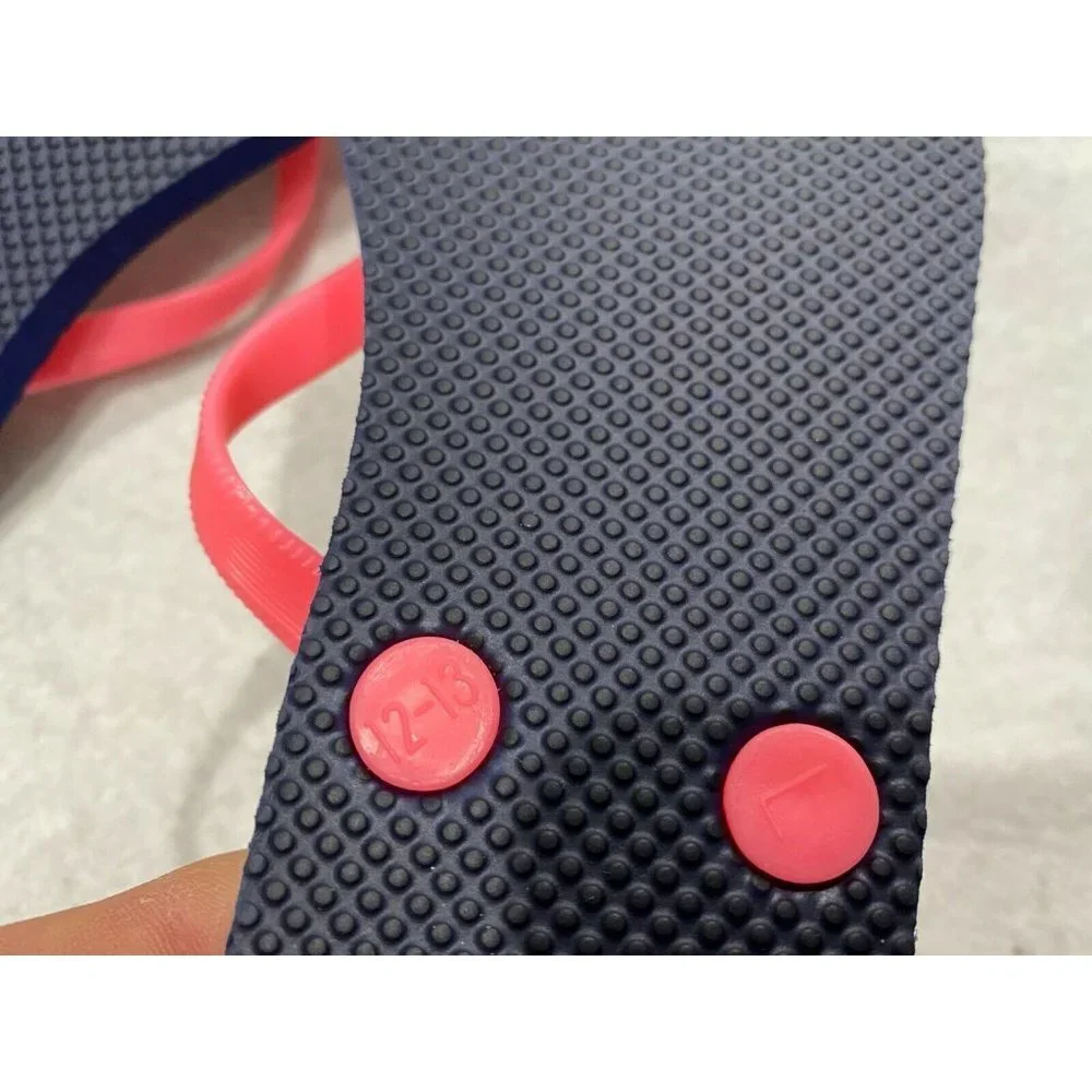Old Navy Girls Flip Flops New Nwot Blue Flamingos‎
